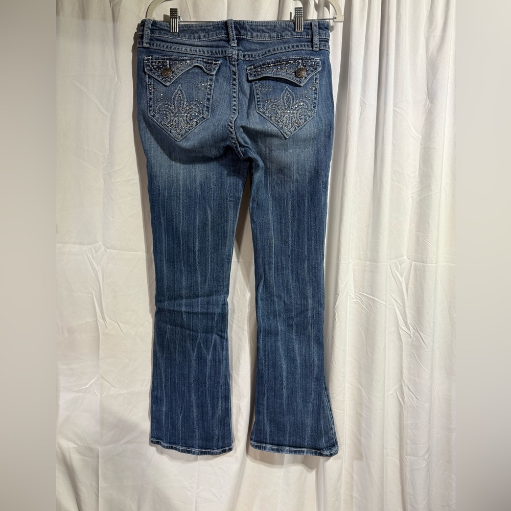 Wrangler Rock 47 Women's low rise boot cut Jeans sz 9/10 x 32 (C1M)